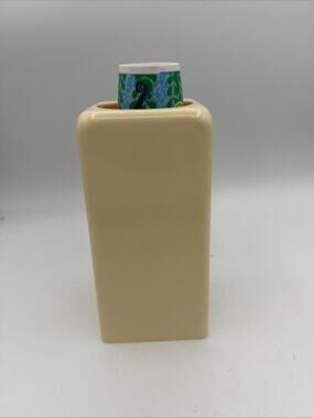 Vintage Dixie Cup Dispenser Counter Top Pop-Up Beige Kitchen Bathroom